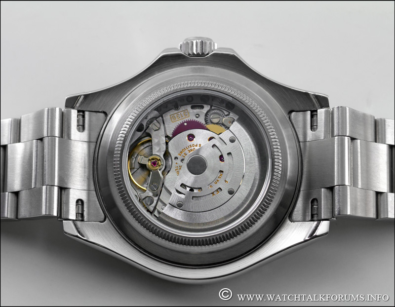 rolex see through case back
